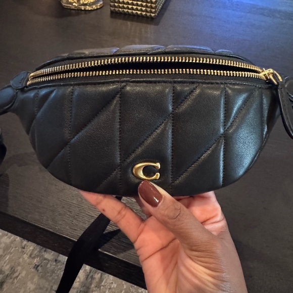 Coach Black Quilted Belt Bag - Picture 3 of 12